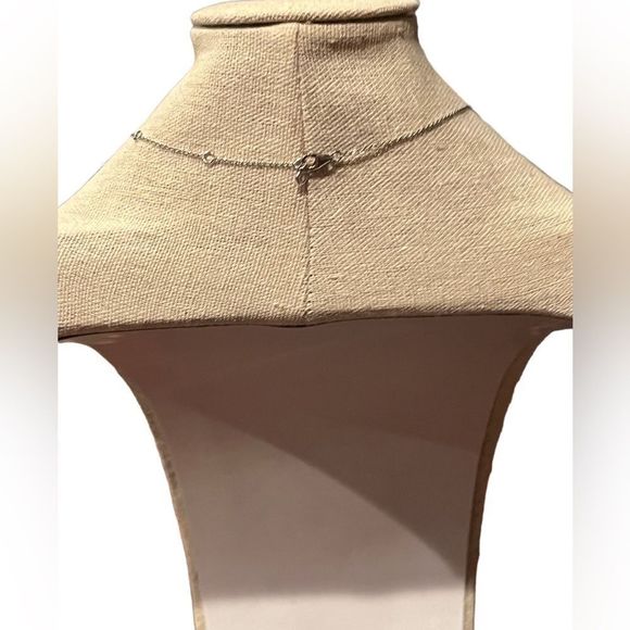 NWOT Crislu silver, CZ and champagne stone pendant necklace. Perfect condition! - Picture 3 of 4